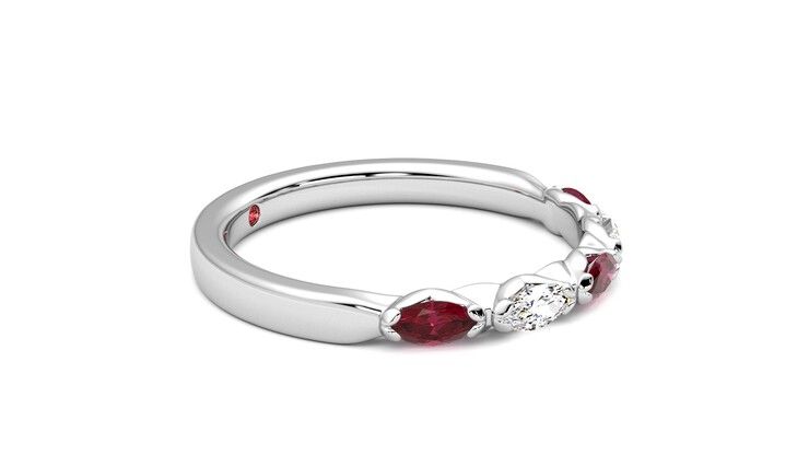 Taylor & Hart Laurel Wedding Ring 360 degree image 8