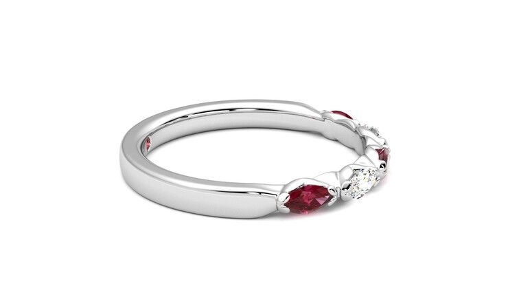 Taylor & Hart Laurel Wedding Ring 360 degree image 9