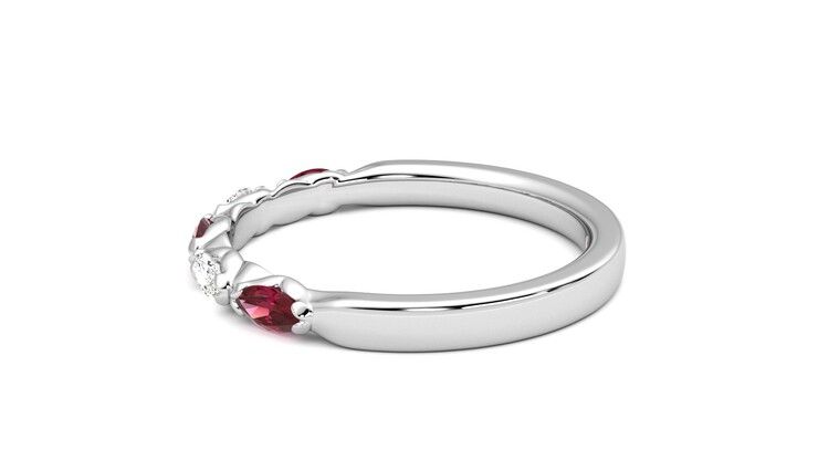 Taylor & Hart Laurel Wedding Ring 360 degree image 20