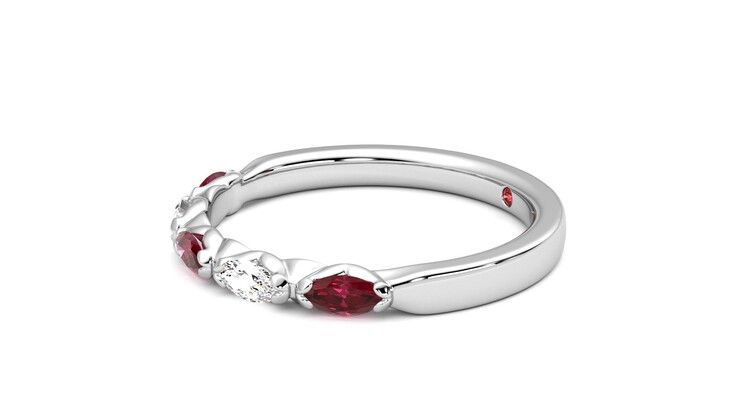 Taylor & Hart Laurel Wedding Ring 360 degree image 22