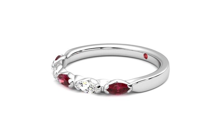 Taylor & Hart Laurel Wedding Ring 360 degree image 23