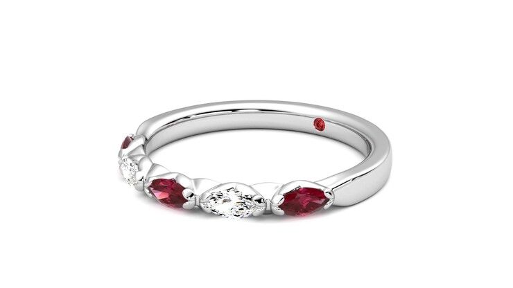 Taylor & Hart Laurel Wedding Ring 360 degree image 24