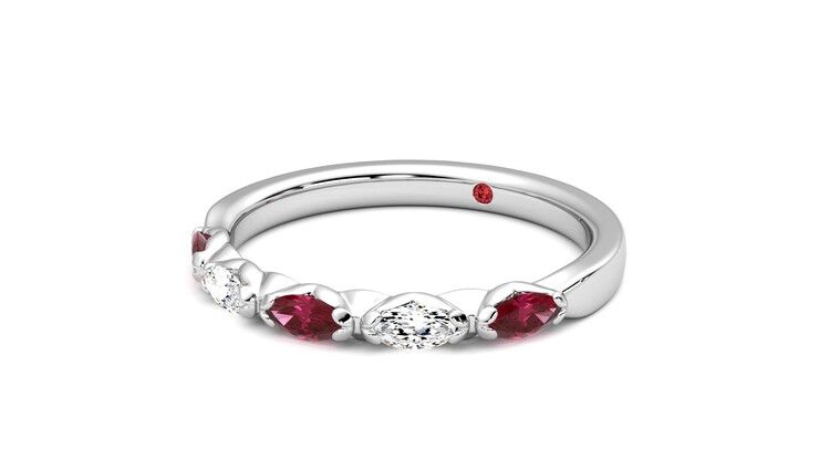 Taylor & Hart Laurel Wedding Ring 360 degree image 25