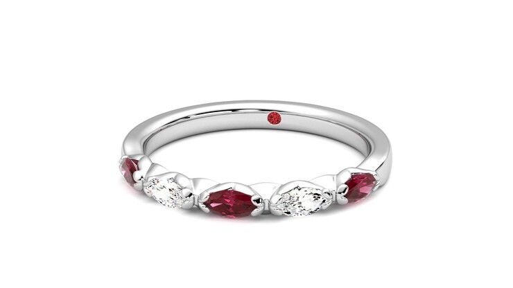 Taylor & Hart Laurel Wedding Ring 360 degree image 27