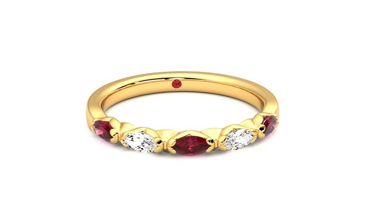 Taylor & Hart Laurel Wedding Ring 360 degree image 2