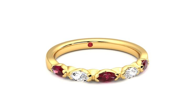 Taylor & Hart Laurel Wedding Ring 360 degree image 3