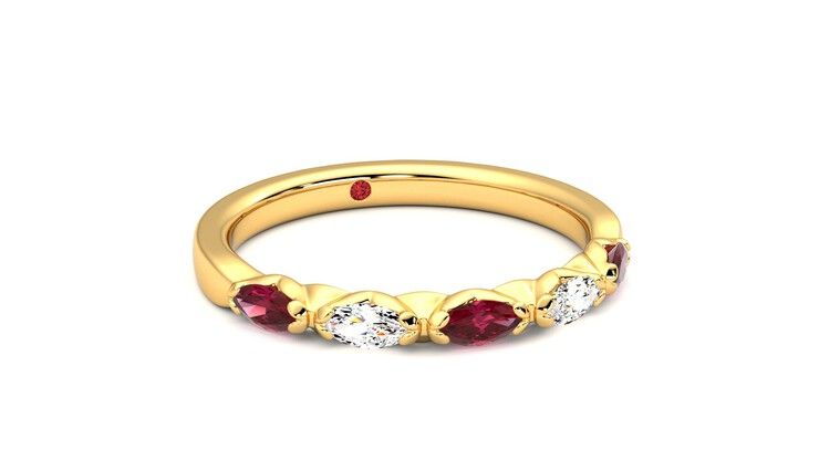 Taylor & Hart Laurel Wedding Ring 360 degree image 4