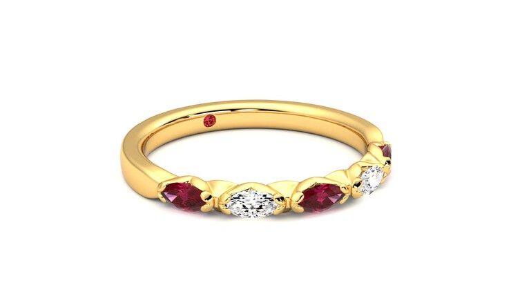 Taylor & Hart Laurel Wedding Ring 360 degree image 5
