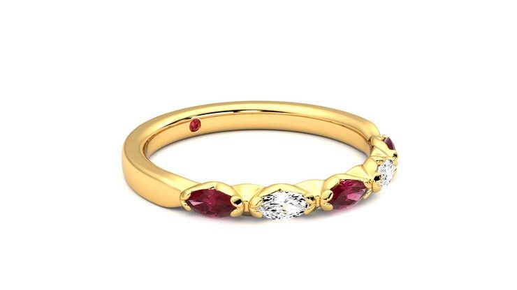 Taylor & Hart Laurel Wedding Ring 360 degree image 6