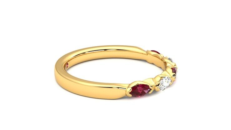 Taylor & Hart Laurel Wedding Ring 360 degree image 9