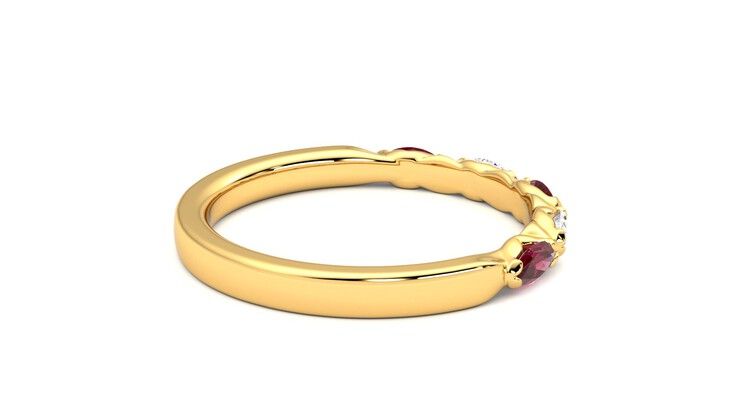 Taylor & Hart Laurel Wedding Ring 360 degree image 11