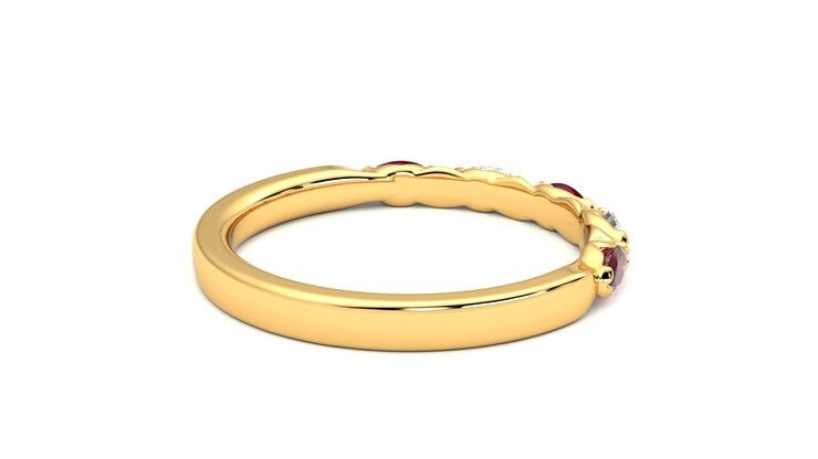 Taylor & Hart Laurel Wedding Ring 360 degree image 12