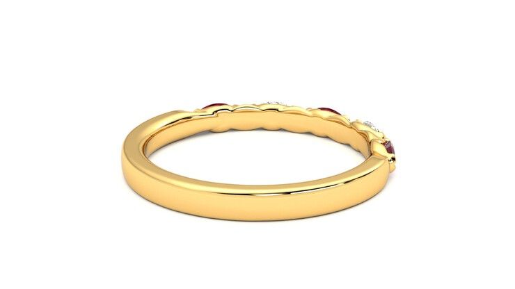 Taylor & Hart Laurel Wedding Ring 360 degree image 13