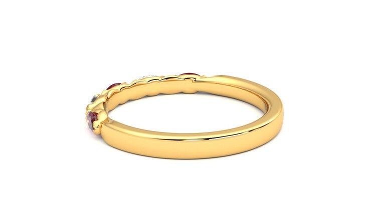 Taylor & Hart Laurel Wedding Ring 360 degree image 18