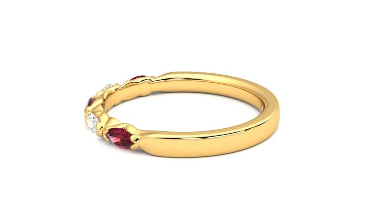Taylor & Hart Laurel Wedding Ring 360 degree image 20