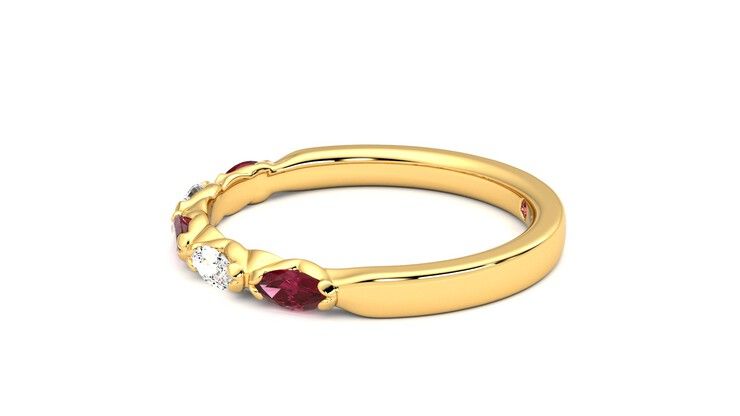 Taylor & Hart Laurel Wedding Ring 360 degree image 21