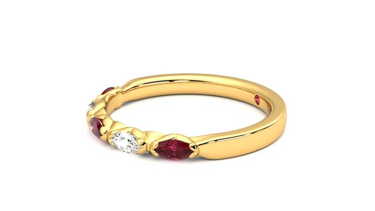 Taylor & Hart Laurel Wedding Ring 360 degree image 22
