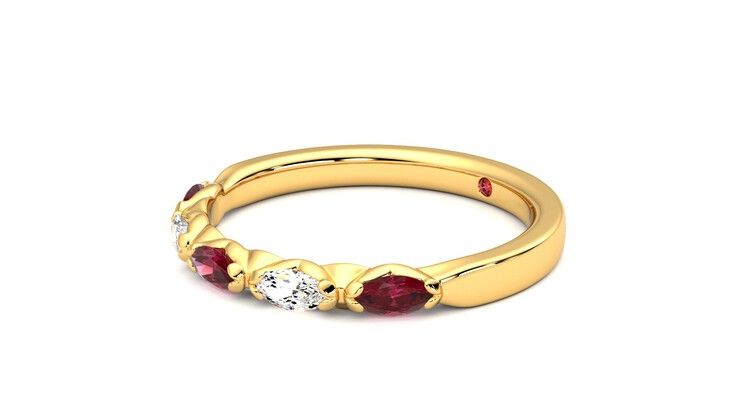 Taylor & Hart Laurel Wedding Ring 360 degree image 23