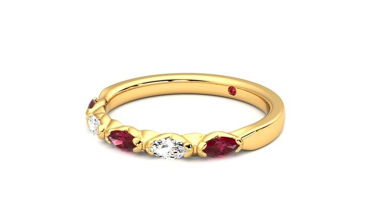 Taylor & Hart Laurel Wedding Ring 360 degree image 24