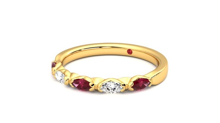 Taylor & Hart Laurel Wedding Ring 360 degree image 25