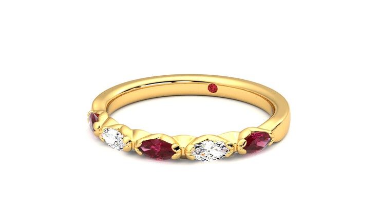 Taylor & Hart Laurel Wedding Ring 360 degree image 26