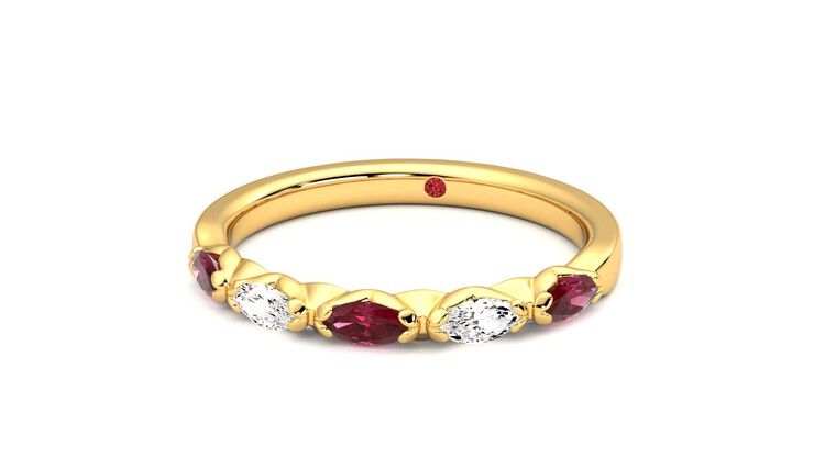 Taylor & Hart Laurel Wedding Ring 360 degree image 27