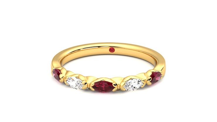 Taylor & Hart Laurel Wedding Ring 360 degree image 28