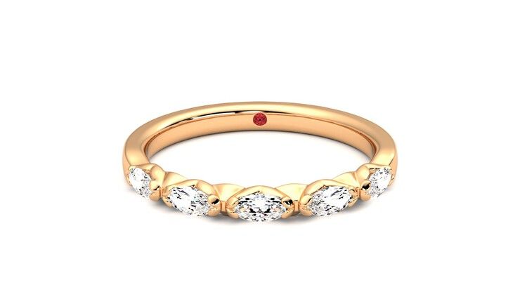 Taylor & Hart Laurel Wedding Ring 360 degree image 0