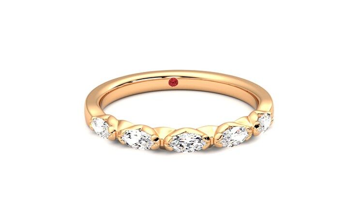 Taylor & Hart Laurel Wedding Ring 360 degree image 2