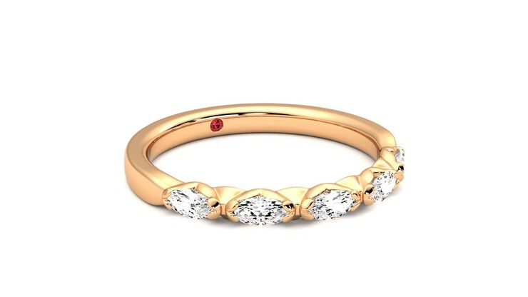 Taylor & Hart Laurel Wedding Ring 360 degree image 5
