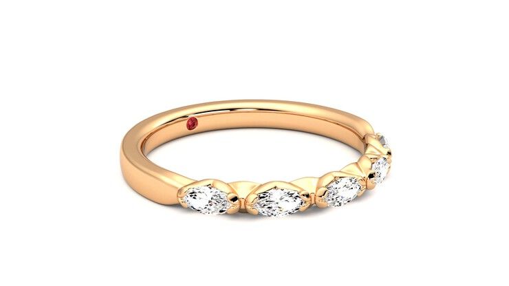 Taylor & Hart Laurel Wedding Ring 360 degree image 6