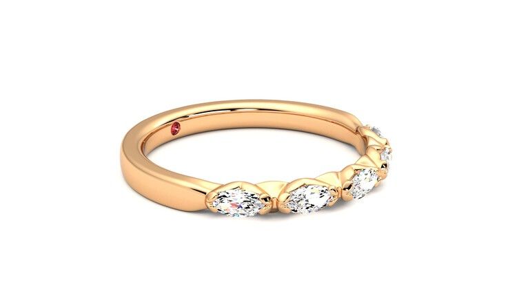 Taylor & Hart Laurel Wedding Ring 360 degree image 7