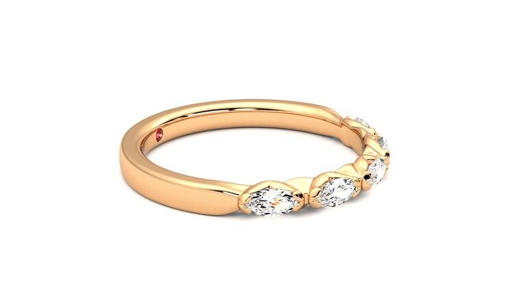 Taylor & Hart Laurel Wedding Ring 360 degree image 8