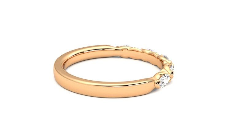 Taylor & Hart Laurel Wedding Ring 360 degree image 11