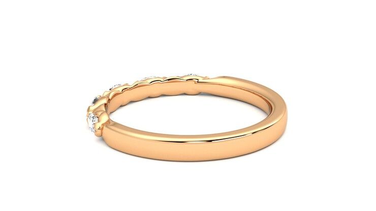 Taylor & Hart Laurel Wedding Ring 360 degree image 18