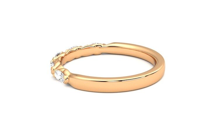 Taylor & Hart Laurel Wedding Ring 360 degree image 19