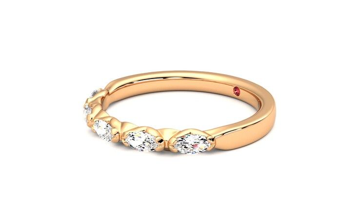 Taylor & Hart Laurel Wedding Ring 360 degree image 23