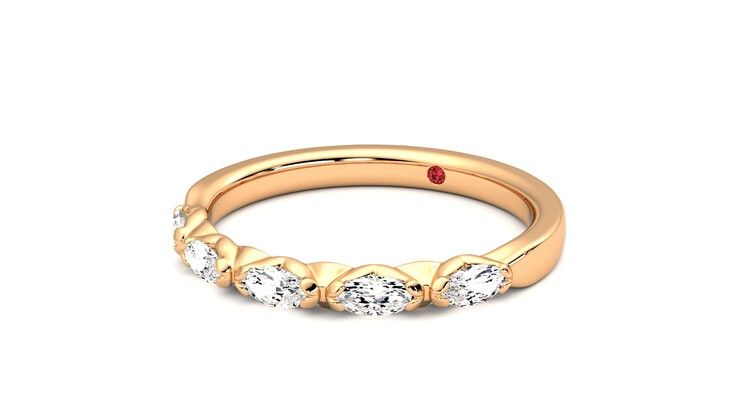 Taylor & Hart Laurel Wedding Ring 360 degree image 25
