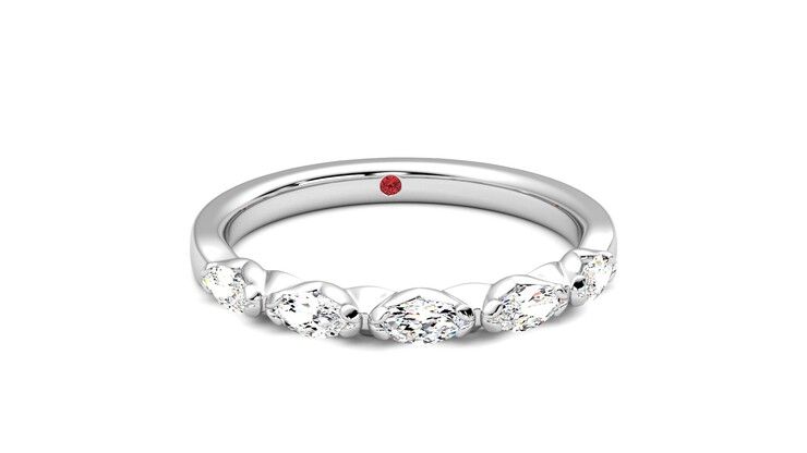 Taylor & Hart Laurel Wedding Ring 360 degree image 2