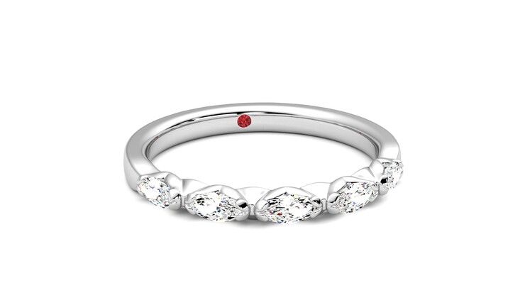 Taylor & Hart Laurel Wedding Ring 360 degree image 3