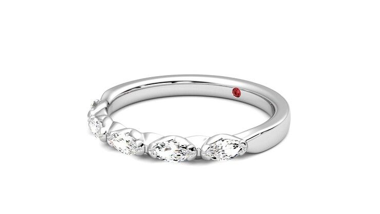 Taylor & Hart Laurel Wedding Ring 360 degree image 24