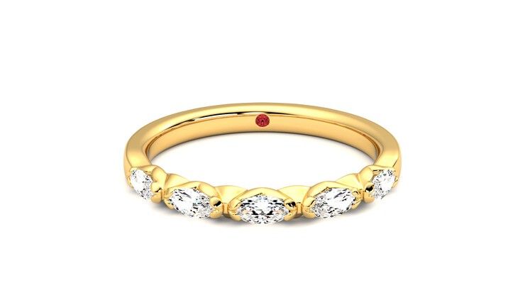 Taylor & Hart Laurel Wedding Ring 360 degree image 0