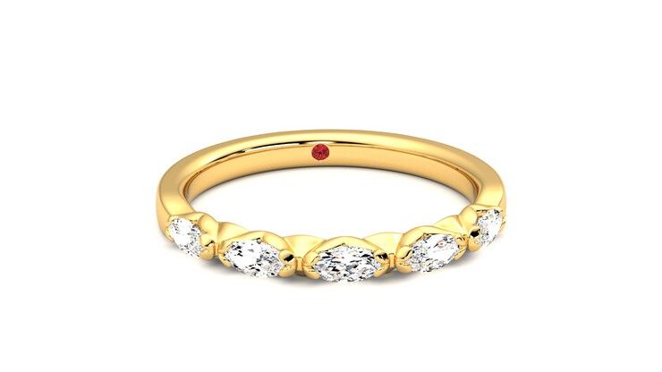 Taylor & Hart Laurel Wedding Ring 360 degree image 2