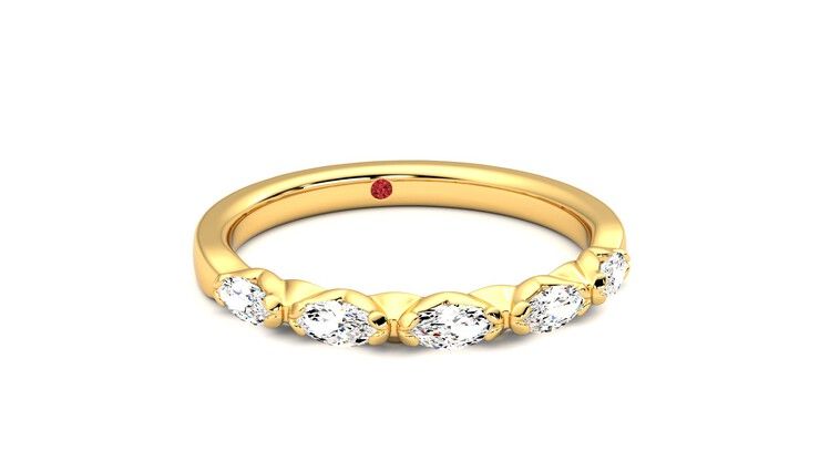 Taylor & Hart Laurel Wedding Ring 360 degree image 3