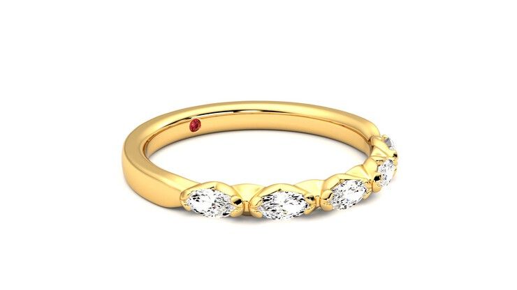 Taylor & Hart Laurel Wedding Ring 360 degree image 6