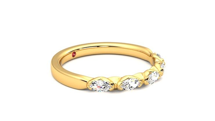 Taylor & Hart Laurel Wedding Ring 360 degree image 7