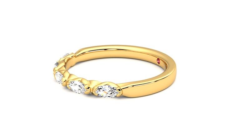 Taylor & Hart Laurel Wedding Ring 360 degree image 22