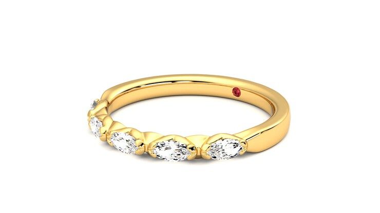 Taylor & Hart Laurel Wedding Ring 360 degree image 24