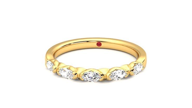 Taylor & Hart Laurel Wedding Ring 360 degree image 28
