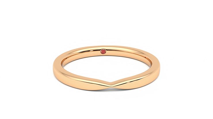 Taylor & Hart Lavender Wedding Ring 360 degree image 2